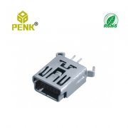 MINI USB 5PIN F 180度直插弯脚